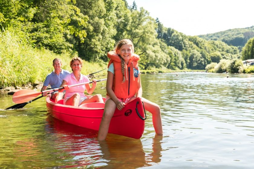 Kanufahren auf der Sauer