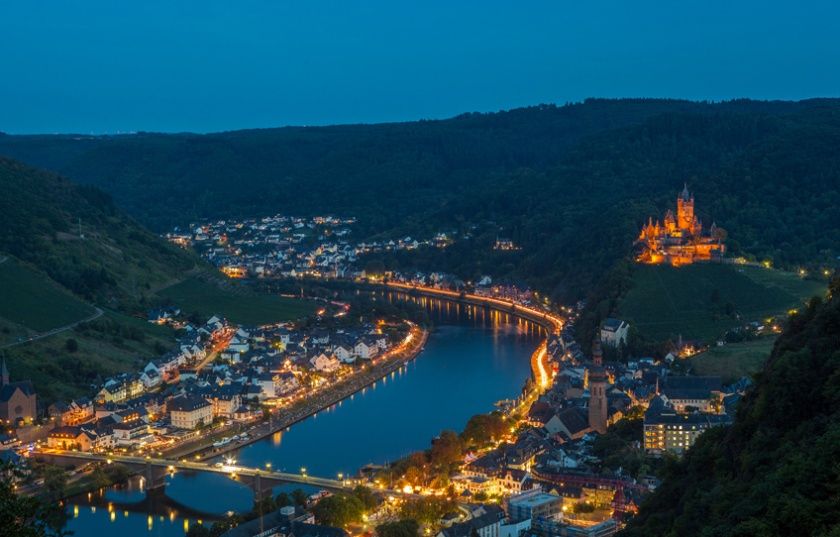 Cochem bei Nacht