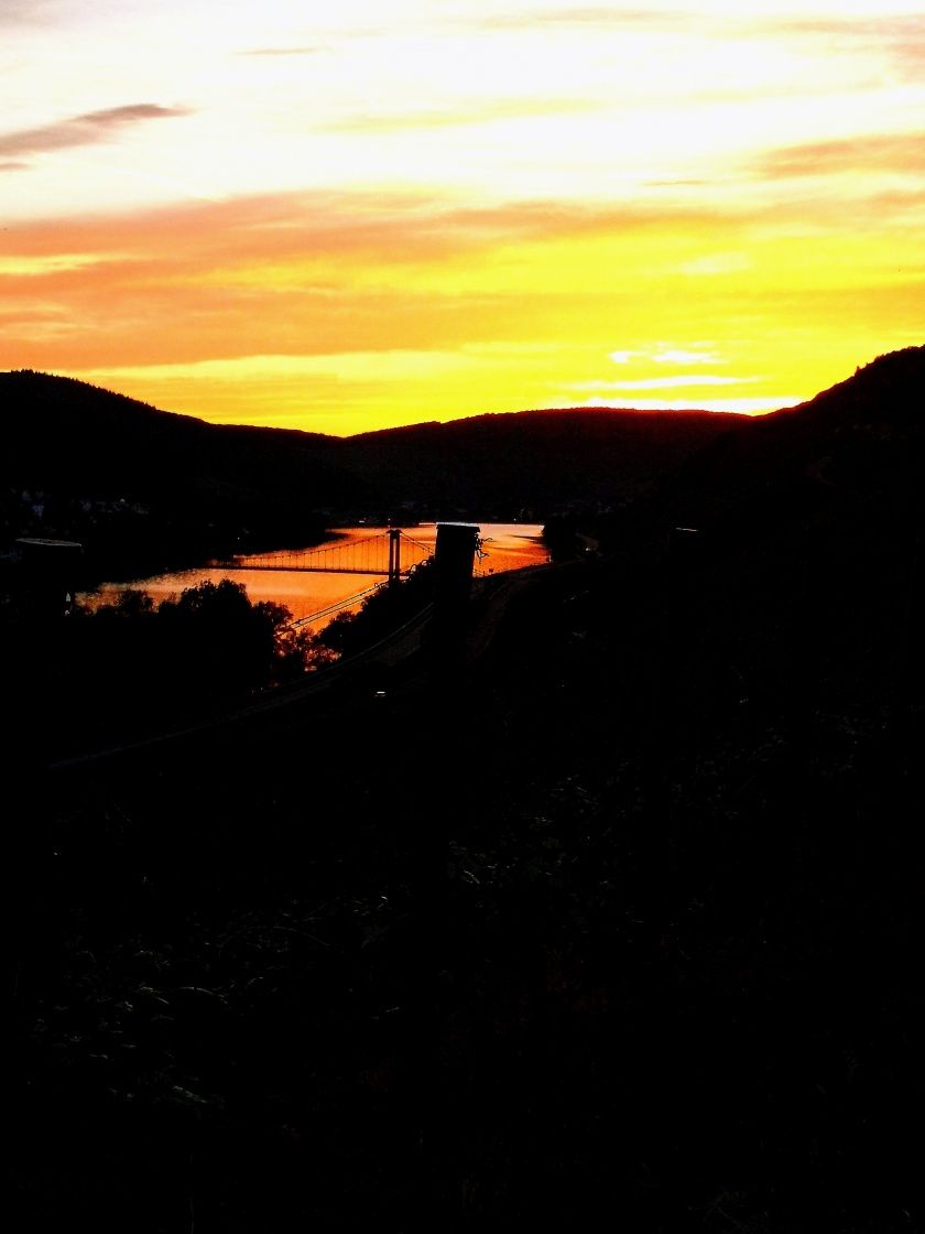 abendlicher Blick vom Balkon