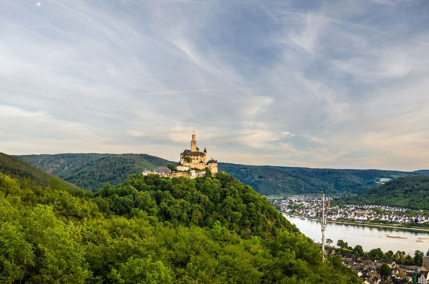 Blick auf Braubach und die Marksburg