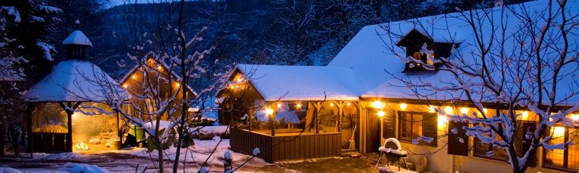 Mühle im Schnee